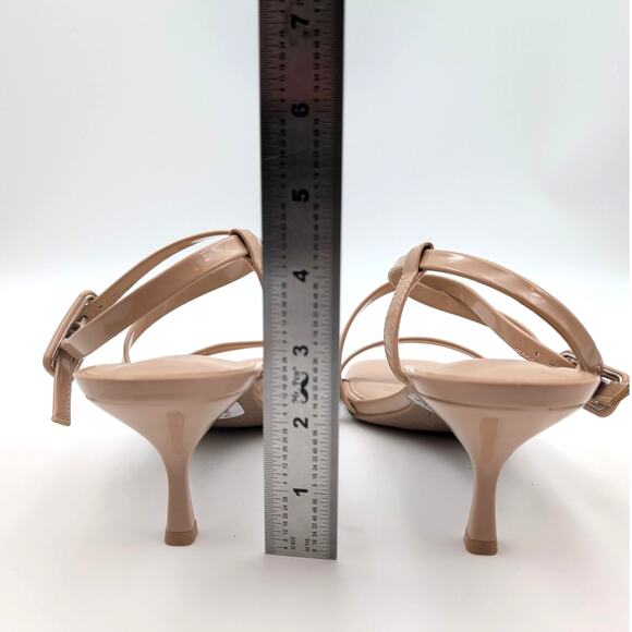 Nine West Hinell Kitten Heel Sandal Ankle Strap Warm Buff Size US10M EU41 - Picture 4 of 9